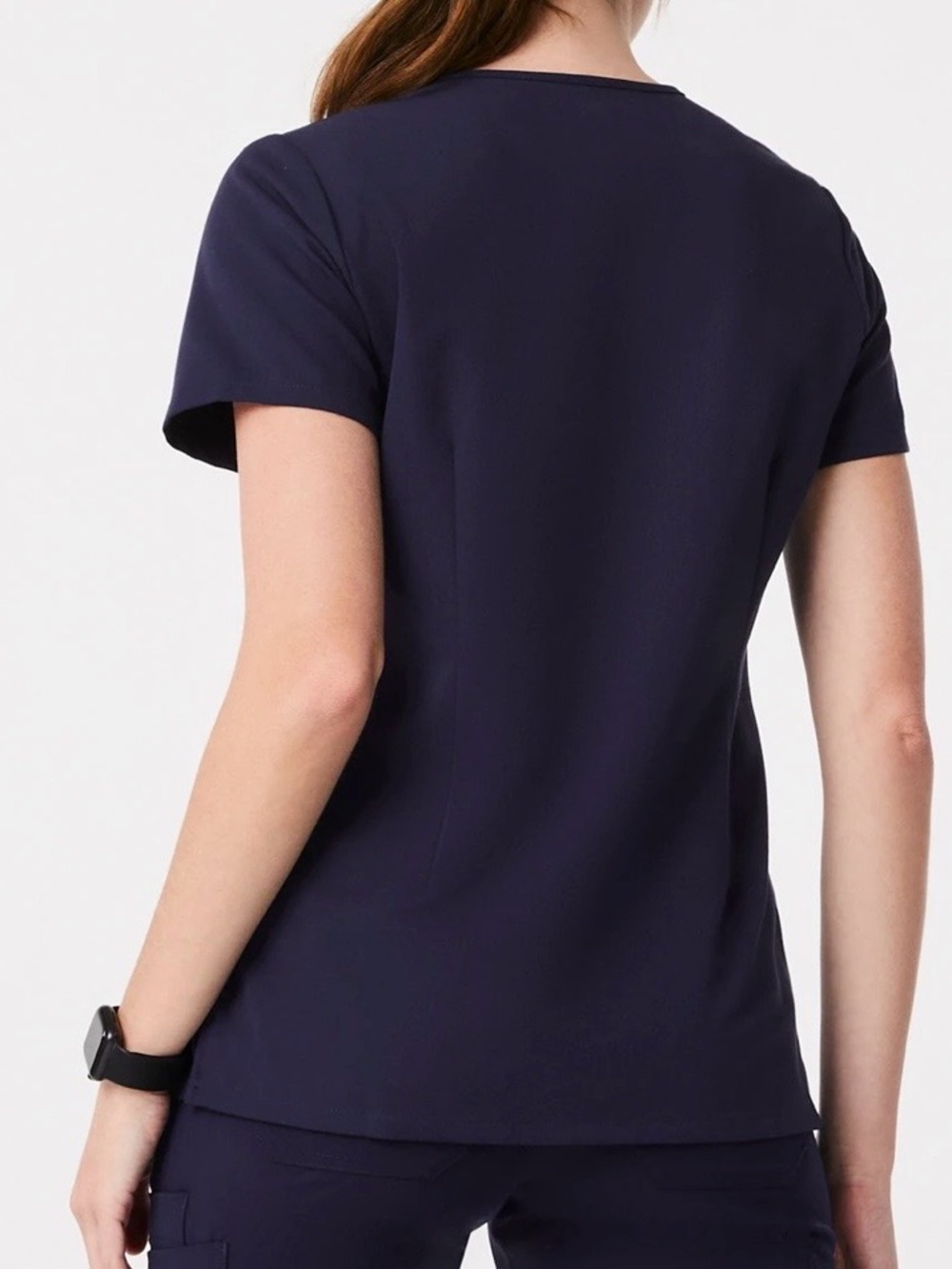 FIGS Catarina One Pocket Scrub Top Small Navy Healthcare Uniform - Picture 10 of 10